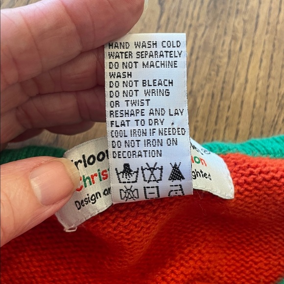 Heirloom Collectibles Christmas Red Vest with Gingerbread Candy Sweater Applique - Picture 11 of 11